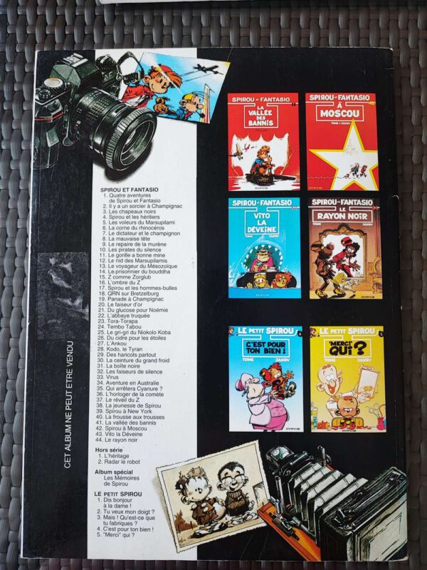 Spirou et Fantasio - Le nid des Marsupilamis - Publicité Garnier