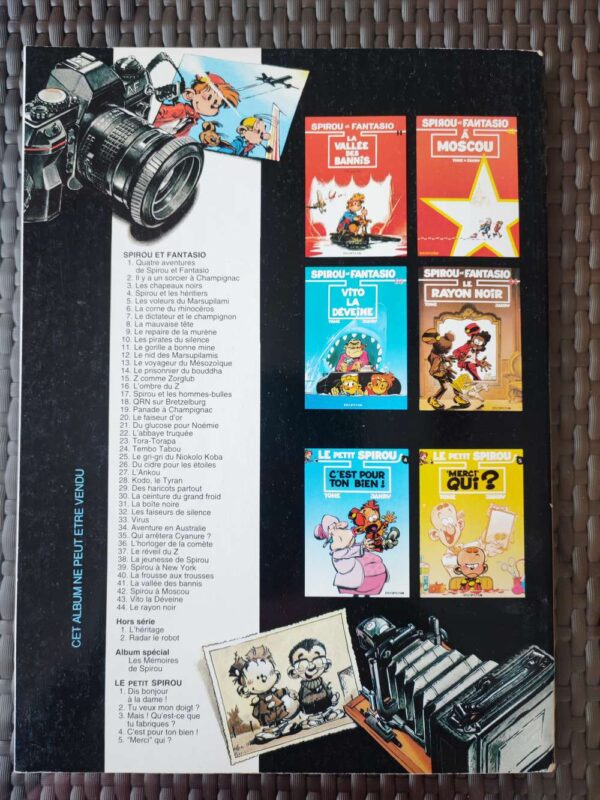 Spirou et Fantasio - Les pirates du silence - Publicité GB