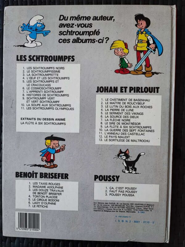 Schtroumpfs - T3 - La Schtroumpfette - Réédition 1983