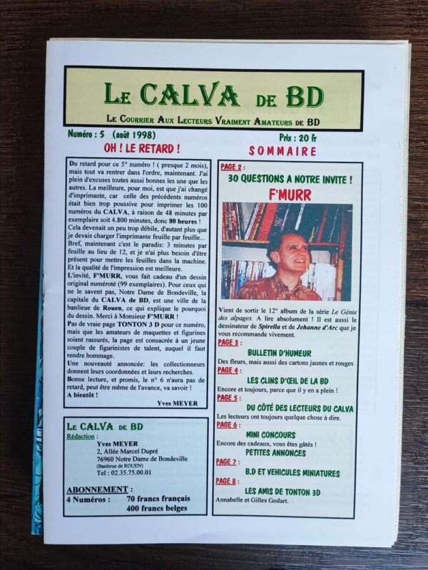 Le Calva de BD - n°5 - F'MURR