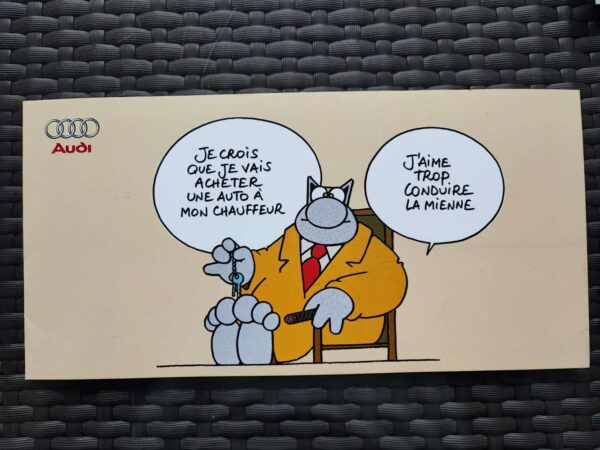 Le Chat - 3 cartons publicitaires AUDI