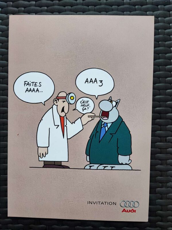 Le Chat - 3 cartons publicitaires AUDI