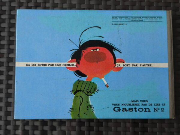Gaston - Gare aux gaffes - Tome 1 - EO 1966 - Signé