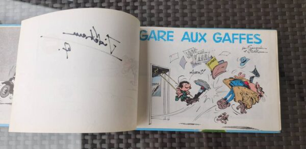 Gaston - Gare aux gaffes - Tome 1 - EO 1966 - Signé