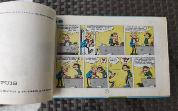 Gaston - Gare aux gaffes - Tome 1 - EO 1966 - Signé